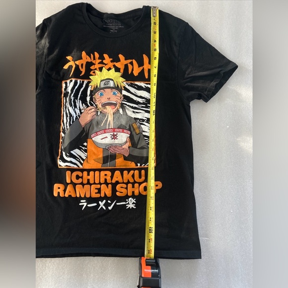 NARUTO SHIPPUDEN-T Shirt M -Ichiraku Ramen Shop-Black Short Sleeve-Anime - Picture 6 of 9